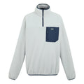 Silver Grey-Navy - Front - Regatta Mens Frankie Half Zip Fleece Top