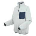 Silver Grey-Navy - Side - Regatta Mens Frankie Half Zip Fleece Top