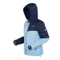 Clear Sky-Navy - Side - Regatta Womens-Ladies Hillpack II Hooded Jacket