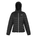 Black-Seal Grey - Front - Regatta Womens-Ladies Hillpack II Hooded Jacket