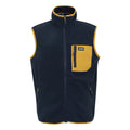 Navy-Mustard - Front - Regatta Mens Frankie Fleece Gilet