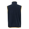 Navy-Mustard - Back - Regatta Mens Frankie Fleece Gilet