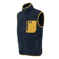 Navy-Mustard - Side - Regatta Mens Frankie Fleece Gilet