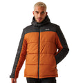 Burnt Copper-Ash - Side - Regatta Mens Nevado VII Insulated Padded Jacket