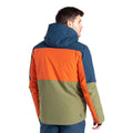 Moonlight Denim-Orange Rust - Back - Dare 2B Mens Edge II Ski Jacket