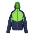 Green Flash-Navy - Front - Regatta Mens Dalent Hooded Insulated Jacket