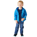 Hydro Blue - Lifestyle - Regatta Childrens-Kids Spike The Monster Waterproof Jacket