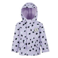 Lilac Frost - Front - Regatta Childrens-Kids Shyla The Leopard Waterproof Jacket