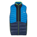 Olympian Blue-Navy - Front - Regatta Mens Leedre Hybrid Gilet