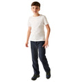 Navy - Lifestyle - Regatta Childrens-Kids Softshell Hiking Trousers