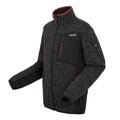 Black-Black Marl - Side - Regatta Mens Baslinn Marl Full Zip Fleece Jacket