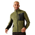 Nephrite Green-Black - Side - Regatta Mens Baslinn Marl Full Zip Fleece Jacket