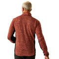 Red Ochre-Black - Back - Regatta Mens Baslinn Marl Full Zip Fleece Jacket