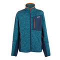 Moroccan Blue Marl-Navy - Front - Regatta Mens Baslinn Marl Full Zip Fleece Jacket