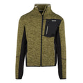 Nephrite Green-Black - Front - Regatta Mens Baslinn Marl Full Zip Fleece Jacket