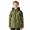 Nephrite Green-Black - Lifestyle - Regatta Childrens-Kids Hurdle V Waterproof Jacket