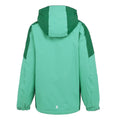 Dusty Green-Rainforest - Back - Regatta Childrens-Kids Hurdle V Waterproof Jacket