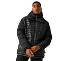 Black - Side - Regatta Mens Christian Lacroix Congenies Short Padded Jacket