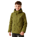 Nephrite Green - Side - Regatta Childrens-Kids Ezdale Waterproof Jacket