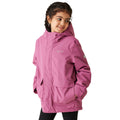 Violet - Side - Regatta Childrens-Kids Ezdale Waterproof Jacket