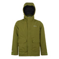 Nephrite Green - Front - Regatta Childrens-Kids Ezdale Waterproof Jacket