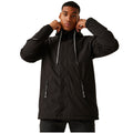 Black - Side - Regatta Mens Christian Lacroix Lunel Waterproof Padded Jacket