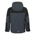 Seal Grey-Black - Back - Regatta Childrens-Kids Beamz IV Waterproof Jacket