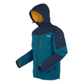 Moroccan Blue-Navy - Side - Regatta Mens Wentwood IX 3 in 1 Jacket