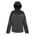 Ash-Black - Front - Regatta Mens Wentwood IX 3 in 1 Jacket