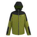 Nephrite Green-Black - Front - Regatta Mens Wentwood IX 3 in 1 Jacket