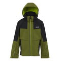 Nephrite Green-Black - Front - Regatta Childrens-Kids Haydenbury II Soft Shell Jacket