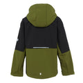 Nephrite Green-Black - Back - Regatta Childrens-Kids Haydenbury II Soft Shell Jacket