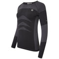 Black - Side - Dare 2B Womens-Ladies In The Zone II Long-Sleeved Base Layer Top