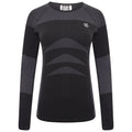 Black - Front - Dare 2B Womens-Ladies In The Zone II Long-Sleeved Base Layer Top