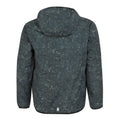 Seal Grey - Back - Regatta Childrens-Kids Volcanics VIII Terrain Print Reflective Waterproof Jacket