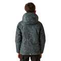 Seal Grey - Lifestyle - Regatta Childrens-Kids Volcanics VIII Terrain Print Reflective Waterproof Jacket