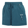 Moroccan Blue - Side - Regatta Womens-Ladies Travel Light Packaway Shorts