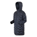 Navy - Side - Regatta Childrens-Kids Cambrie Quilted Jacket