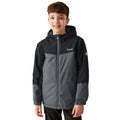 Seal Grey-Black - Side - Regatta Childrens-Kids Highton V Padded Jacket