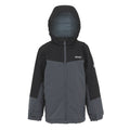 Seal Grey-Black - Front - Regatta Childrens-Kids Highton V Padded Jacket