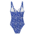 Brightest Blue - Back - Regatta Womens-Ladies Sakari Abstract Tummy Control One Piece Swimsuit