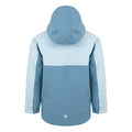 Coronet Blue-Clear Sky - Back - Regatta Girls Trekktain 3 in 1 Waterproof Jacket