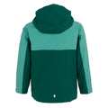 Rainforest-Dusty Green - Back - Regatta Girls Trekktain 3 in 1 Waterproof Jacket