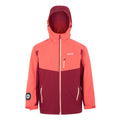 Rumba Red-Red Sky - Front - Regatta Girls Trekktain 3 in 1 Waterproof Jacket