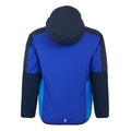 Olympian Blue-Navy - Back - Regatta Childrens-Kids Volcanics VIII Terrain Print Reflective Jacket