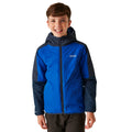 Olympian Blue-Navy - Side - Regatta Childrens-Kids Volcanics VIII Terrain Print Reflective Jacket