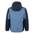 Coronet Blue-Navy - Back - Regatta Childrens-Kids Volcanics VIII Terrain Print Reflective Jacket