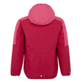 Deep Pink-Hot Pink - Back - Regatta Childrens-Kids Volcanics VIII Terrain Print Reflective Jacket