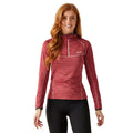 Rumba Red - Side - Regatta Womens-Ladies Yonder II Half Zip Fleece Top