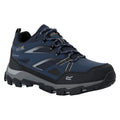 Navy-Dark Steel - Front - Regatta Mens Holcombe 3 Low Walking Boots